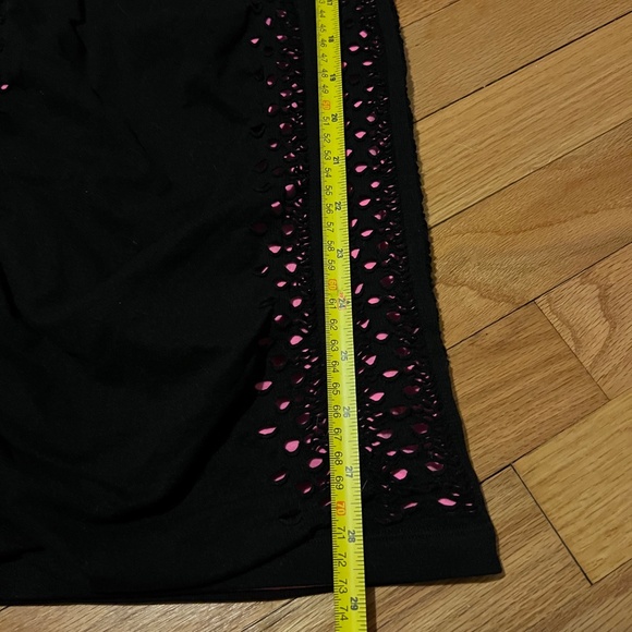 Free People pink and black body con dress - Picture 3 of 5